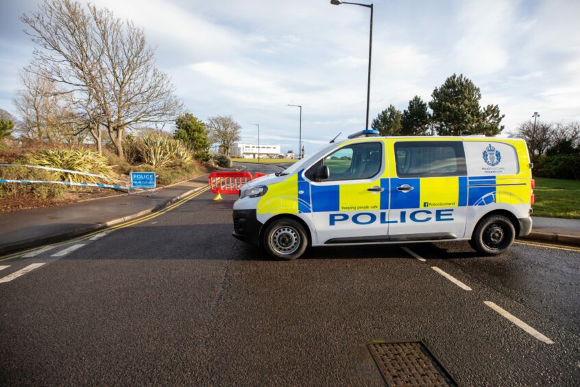 Carnoustie Gas Leak police