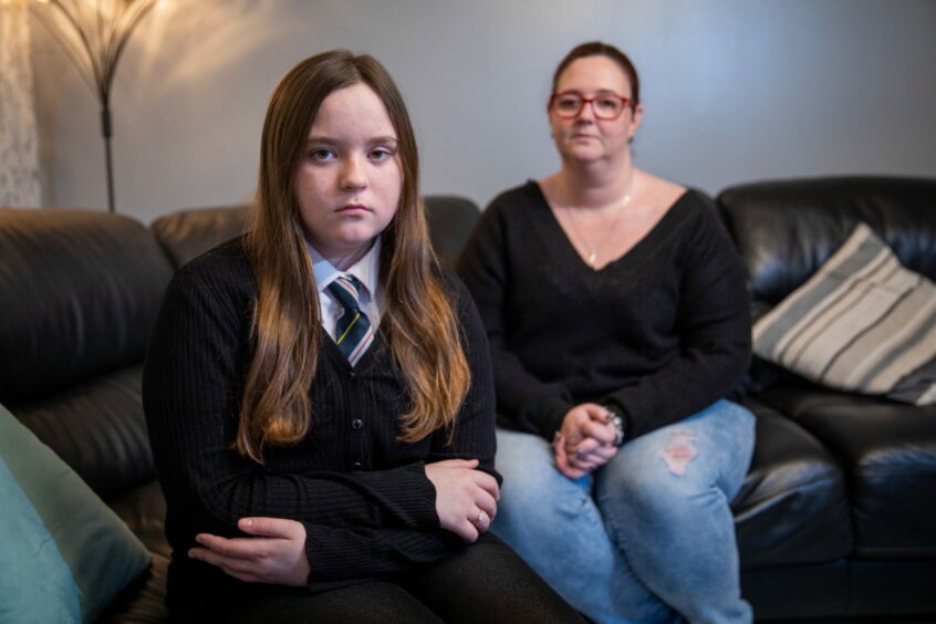 Bullying victim Kaylynn Donald and her mother Vicky