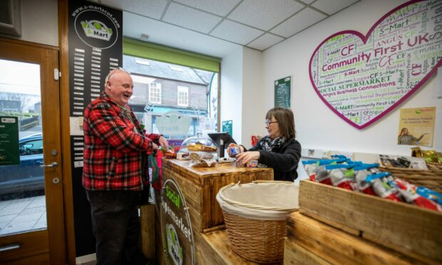 The S-Mart in Forfar is facing the struggle of providing enough produce to those in need.