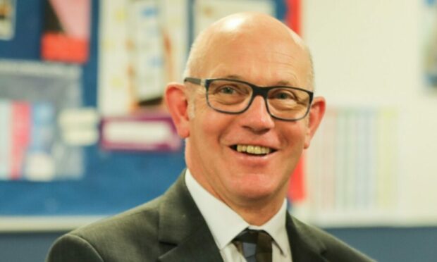 Graham Hutton , rector at Grove Academy. Image: Kris Miller/DC Thomson.