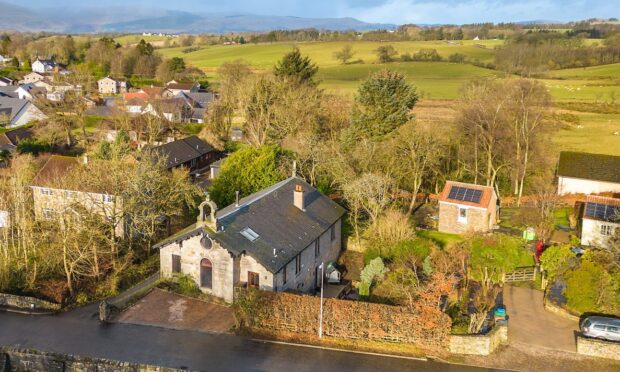 Kirkholm is a beautiful converted church in the village of Saline. Image: Galbraith.