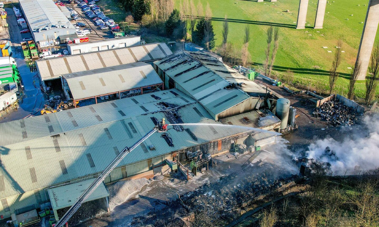 Friarton Bridge reopens after man dies in recycling centre explosion