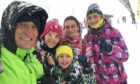 (l-r) Marco, Sara, Carlotta, Camilla and (front) Piermatteo Cavola on their last family holiday close to Christmas 2018 at Livigno ski resort in the Italian Alps.