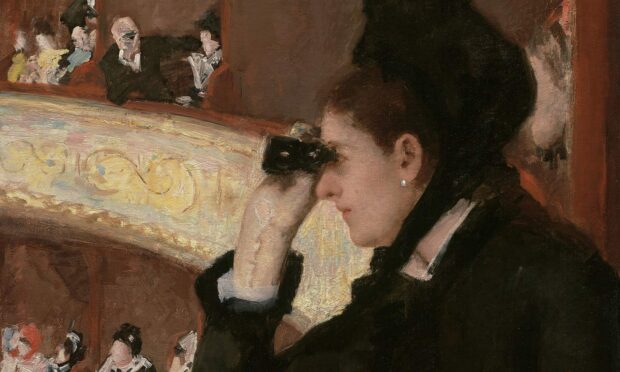 Mary Cassatt's At the Opera, 1878.