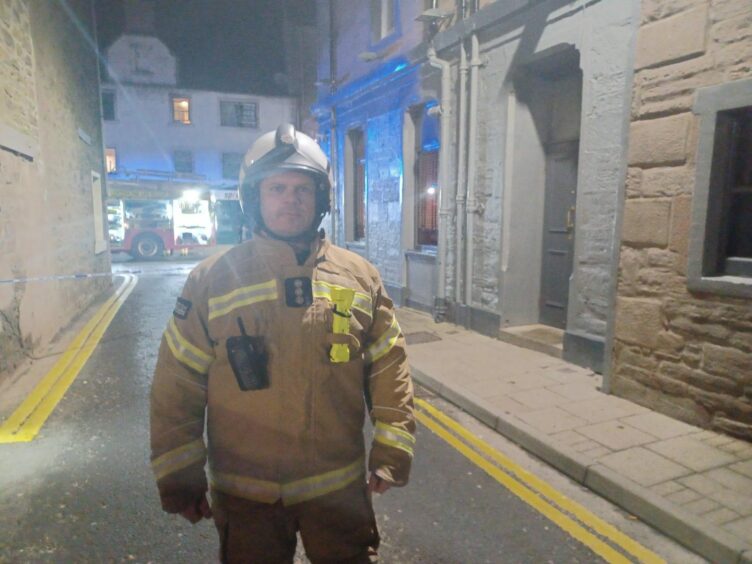 Steven Nicoll, Scottish Fire and Rescue Service station commander for Tayside. Image: Lindsey Hamilton/DC Thomson.