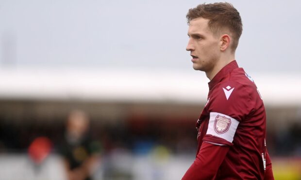 Tam O'Brien could also get an Arbroath testimonial, like Ricky Little, at the end of his deal. Image: Darrell Benns / DCT Media