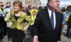 Alex Salmond said Nicola Sturgeon left office without a clear independence strategy. Image: PA.