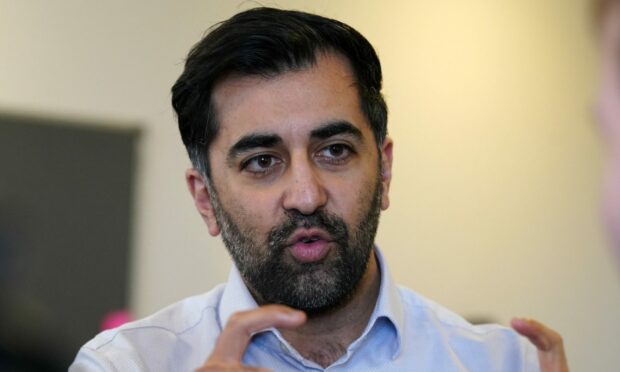 Humza Yousaf at Dundee's Ninewells Hospital. Image: Mhairi Edwards/DC Thomson.