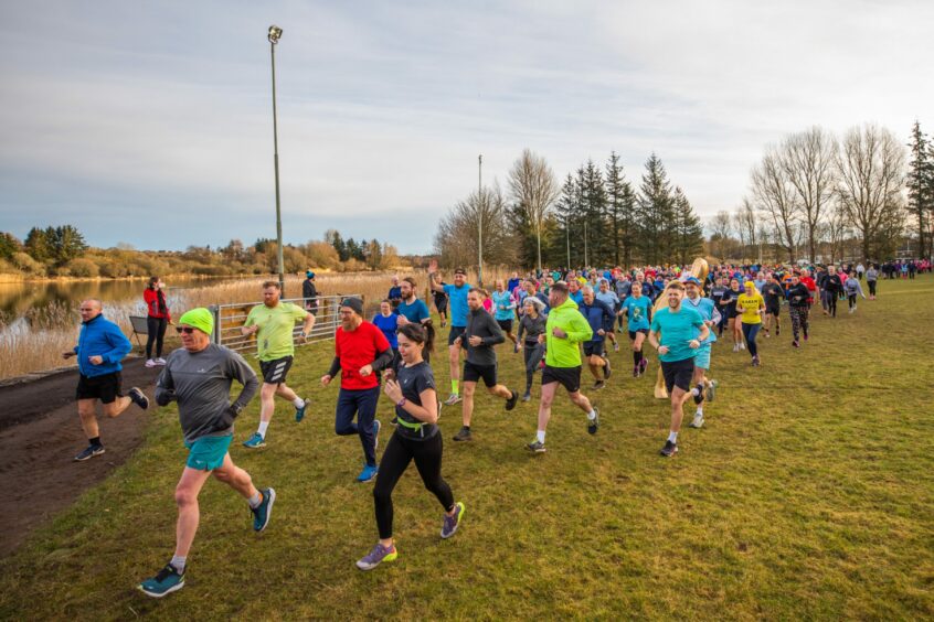 Forfar Loch first birthday parkrun.