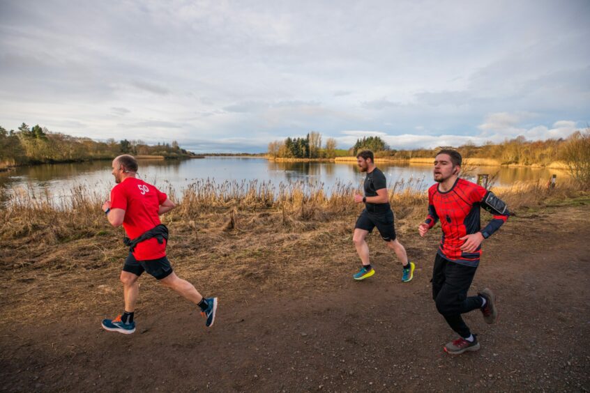 Forfar Loch parkrunners