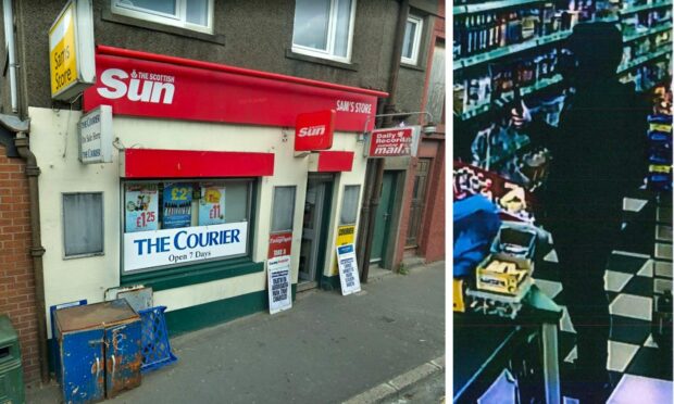 Dale Crookshank robbed Sam's Store in Arbroath. Picture: DCT Media