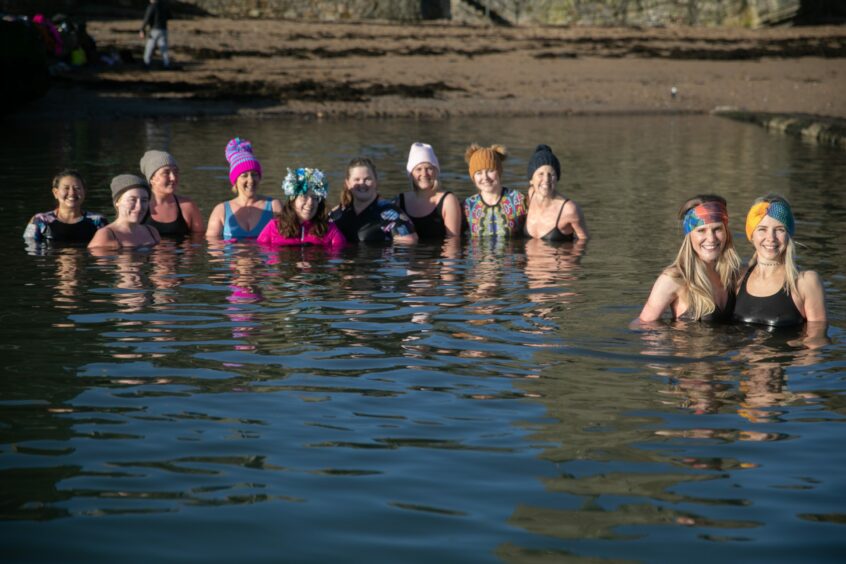 Last year's swimrise in St Andrews.