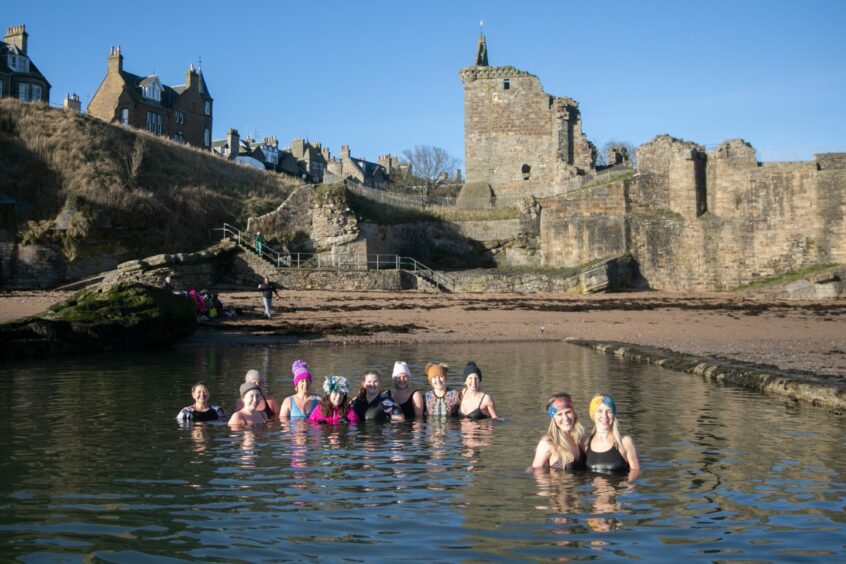A stunning backdrop to cold water swimming in Fife