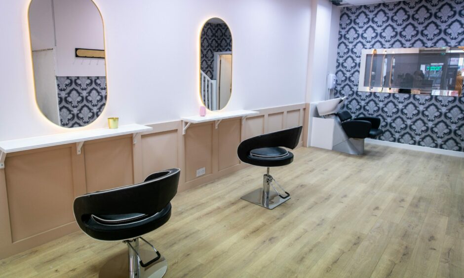 The Bridal Hut's ground floor features a hair and make-up salon.