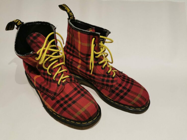 A pair of Dr Martens 'McMarten' tartan boots will feature in the new V&A Dundee exhibition