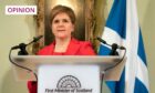 Nicola Sturgeon during the press conference announcing she was stepping down as First Minister.