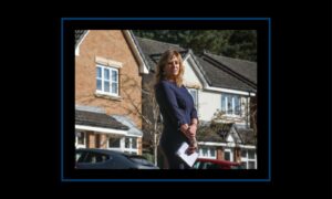 Senior reporter Lindsey Hamilton at Troon Avenue, Dundee. Image: Mhairi Edwards / DC Thomson