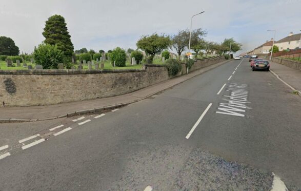 Windmill Road Kirkcaldy adjacent to Dysart Cemetery. Image: Google Street View