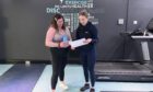 Hannah Ballantyne talking to Leisureactive Dundee personal trainer, Sarah. Leisureactive is the best place for fitness in Dundee.