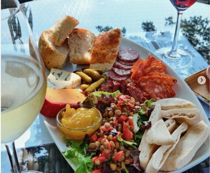 A charcuterie board at The Wine Press in Dundee. Could this be your perfect Valentine's Day present?
