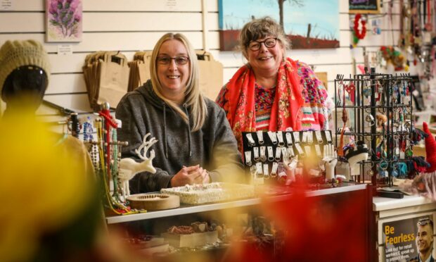 Dundee Design Project assistant manager Nicola Brewer and founder Fiona Peel. Image: Mhairi Edwards/DC Thomson.