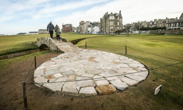 The Swilcan Bridge patio on the Old Course has been met with fury online.