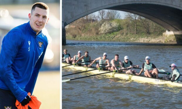Alex Mitchell had a choice between rowing and football. Images: SNS and Shutterstock.