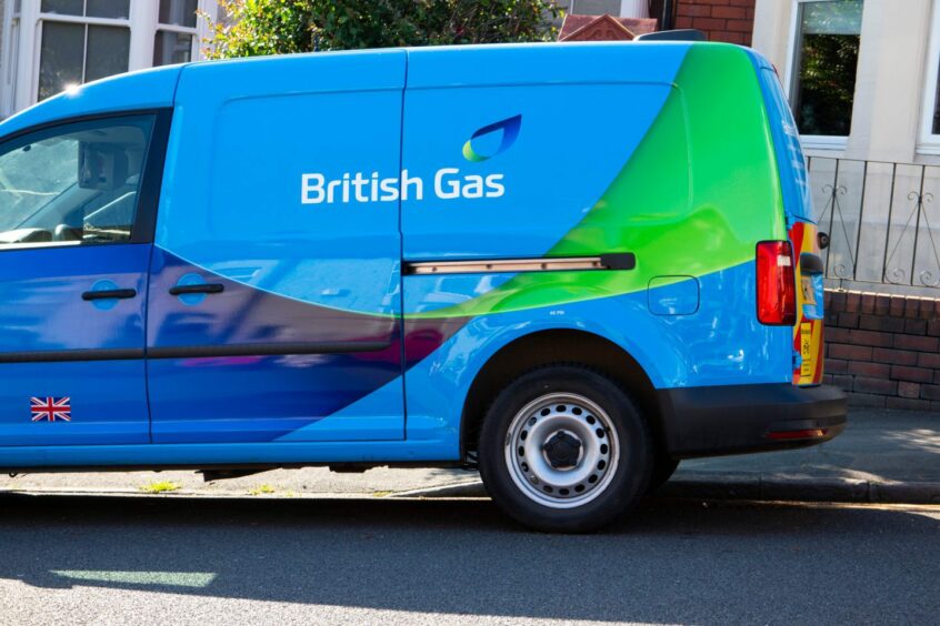 British Gas van.