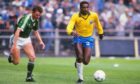 Josimar in action against the Republic of Ireland in 1987 during Brazil's European tour. Image: Shutterstock.