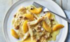 Tuck into these tasty pancakes with hot caramelised oranges. Image: Milk and More