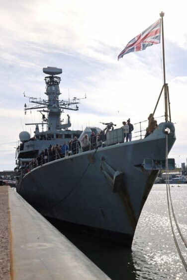 HMS Montrose in Montrose.
