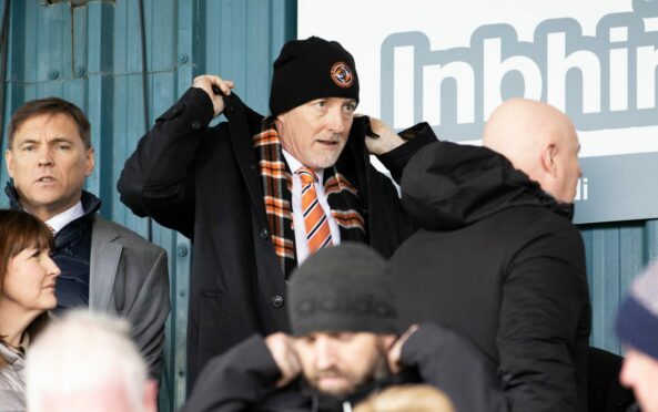 Dundee United owner Mark Ogren watched the Tangerines' hammering by Ross County last weekend. Image: SNS