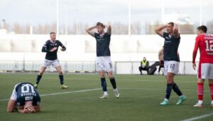 Lewis Vaughan thought both his late efforts were in ands says final defeat can’t define Raith Rovers’ season