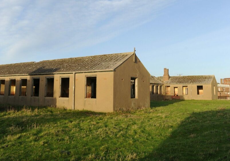One of the former Crail Airfield buildings
