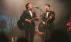 A promotional picture of the Everly Brothers for Walk Right Back at The Caird Hall in Dundee.