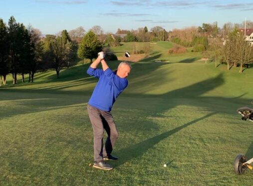 Alan Wilkinson playing at Whitecraigs