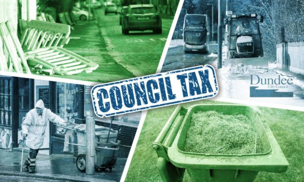 Council tax in Dundee is higher than most areas in Scotland. Image: Shutterstock/DCThomson.