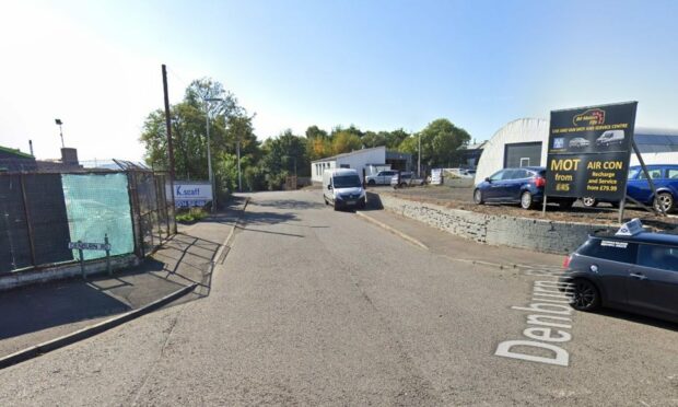 The attack is said to have happened at the Denburn Road industrial estate. Image: Google.
