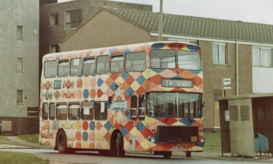 The buses brought a splash of colour to the city's streets from 1973 onwards. Image: Derek Simpson.