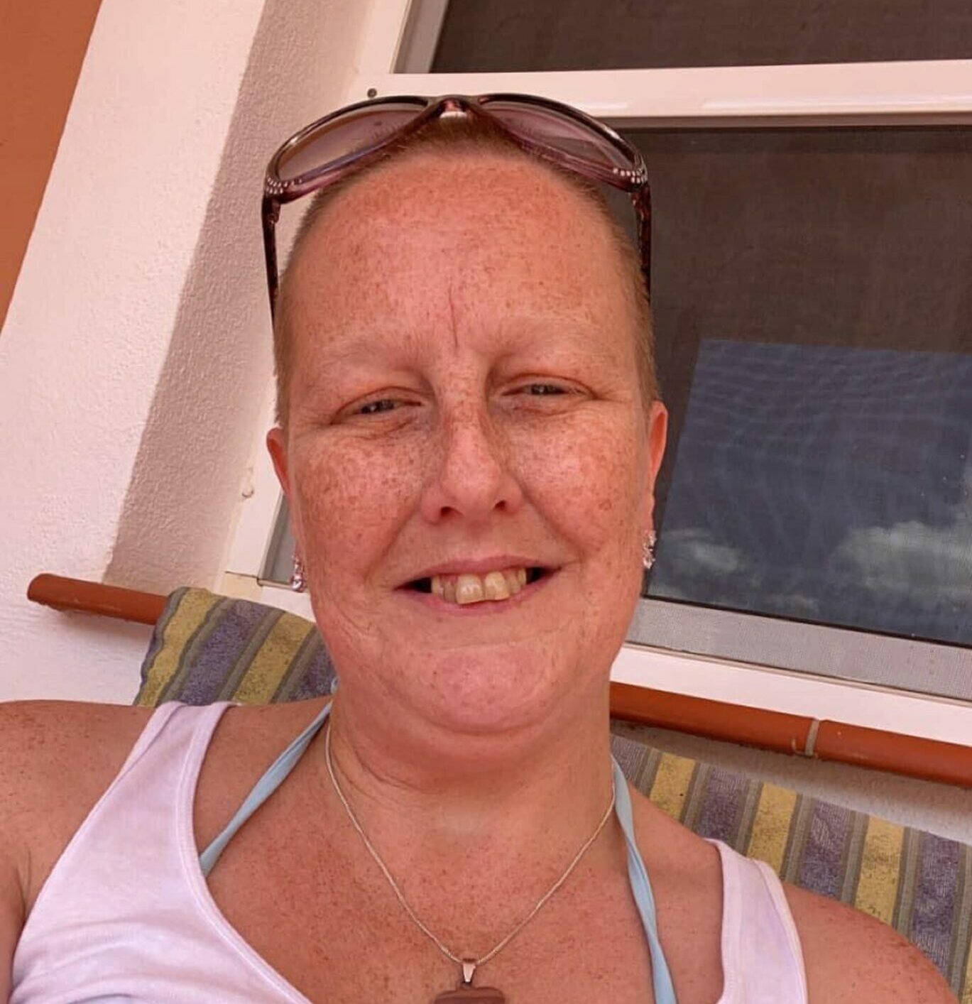 Julie Mitchell on holiday at Fuerteventura. 