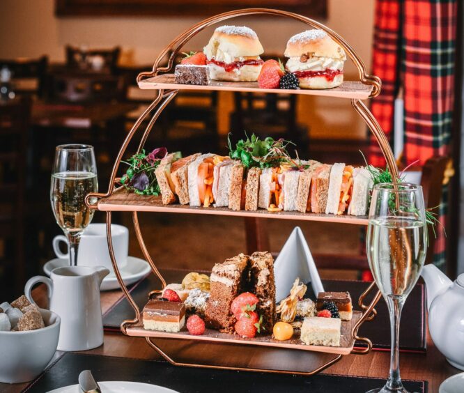 Afternoon tea at Fishers Hotel in Pitlochry