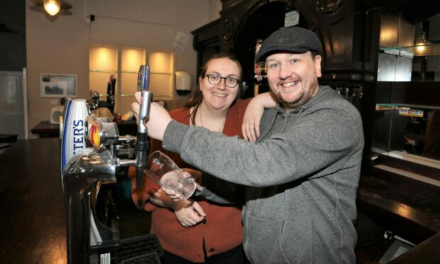 Tom McGeachy and Vicki Forbes are reopening the Campeltown Bar. Image: Gareth Jennings/DC Thomson