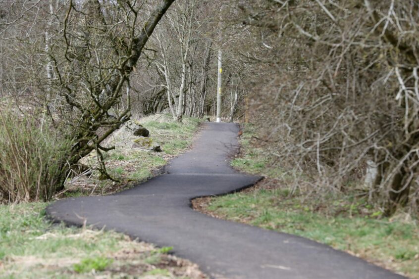 Kirriemuir to Kinnordy path row