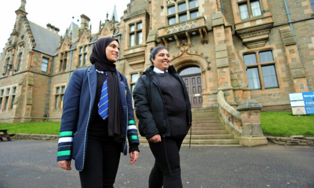 Haajirah Arshad and Atika Ahmad told us about observing Ramadan while at school. Image: Gareth Jennings/DC Thomson.