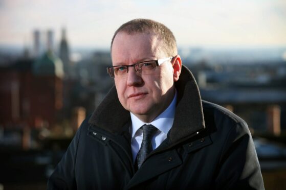The real Paul Ferris, photographed promoting his biopic The Wee Man in 2013