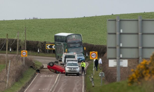The scene of the crash. Image: Kim Cessford / DC Thomson