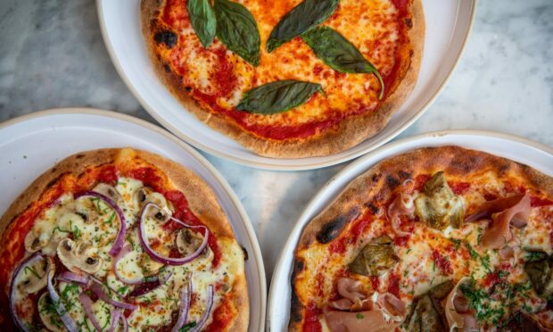 Sourdough pizzas are one of the many dishes on offer at The Bridge at Rusacks St Andrews. Image: Kim Cessford/DC Thomson