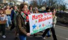 The "March to the Meadows" saw climate lovers make pleas on the behalf of Fife's wildlife. Image: Kenny Smith/DC Thomson