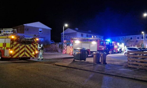 Firefighters on St Fillan's Road. Image: Supplied
