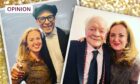Marrtel Maxwell in two photographs with Jay Blades and David Jason